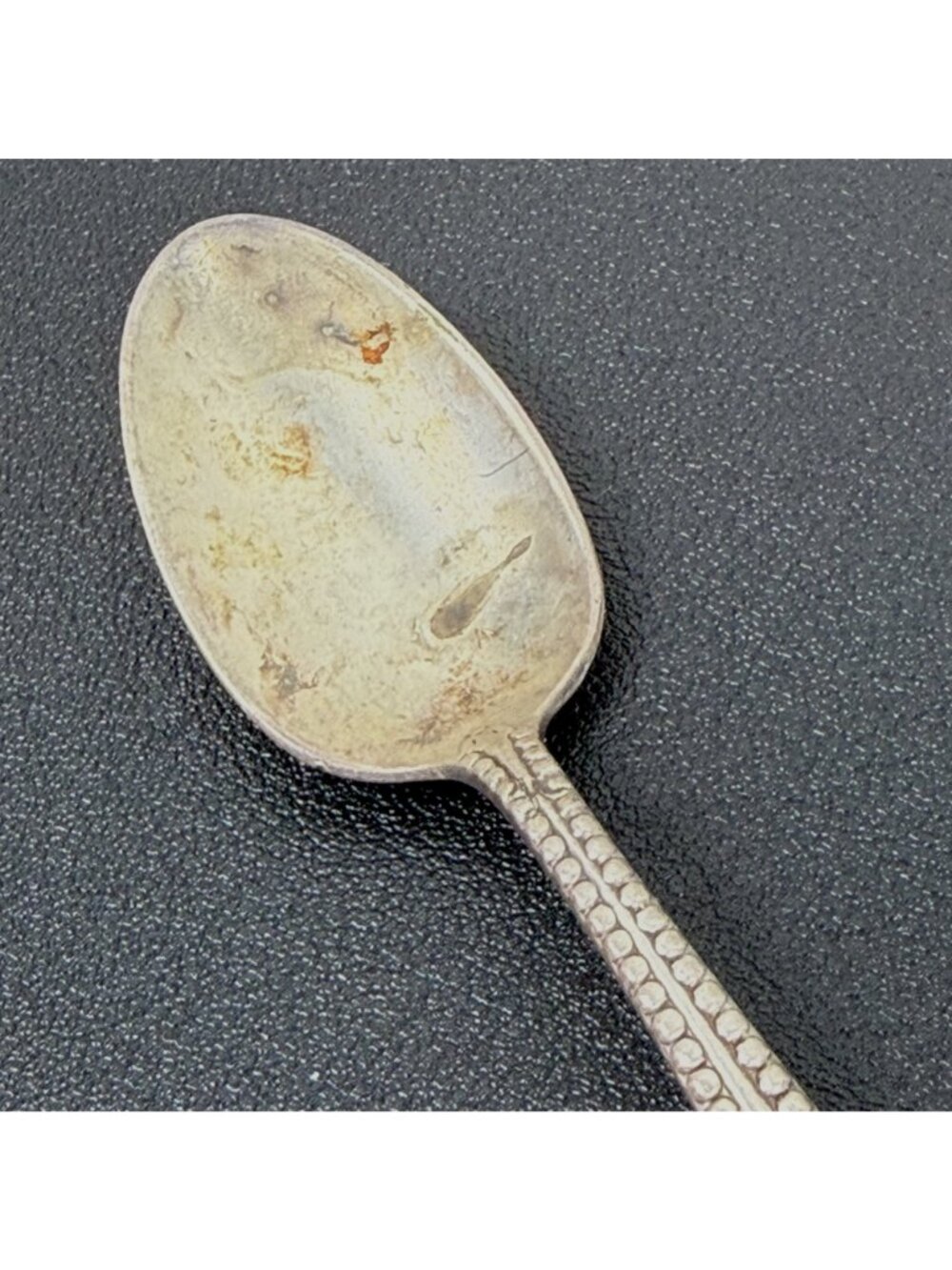 Vintage Sterling Silver Demitasse Spoon 4-1/2" Monogramed - Picture 5 of 7